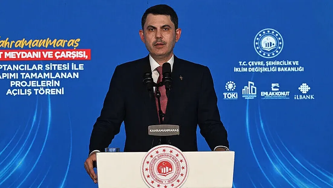 Bakan Kurum'dan Kahramanmaraş'a 4 Bin 500 Sosyal Konut Müjdesi