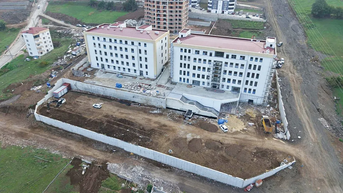 Canik Fen Lisesi inşaatında sona gelindi: Bölgenin örnek kampüsü açılışa gün sayıyor