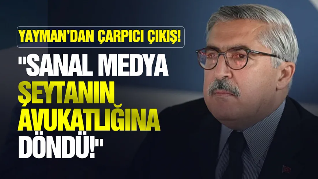 AK Parti'li Yayman'dan dikkat çeken açıklamalar!