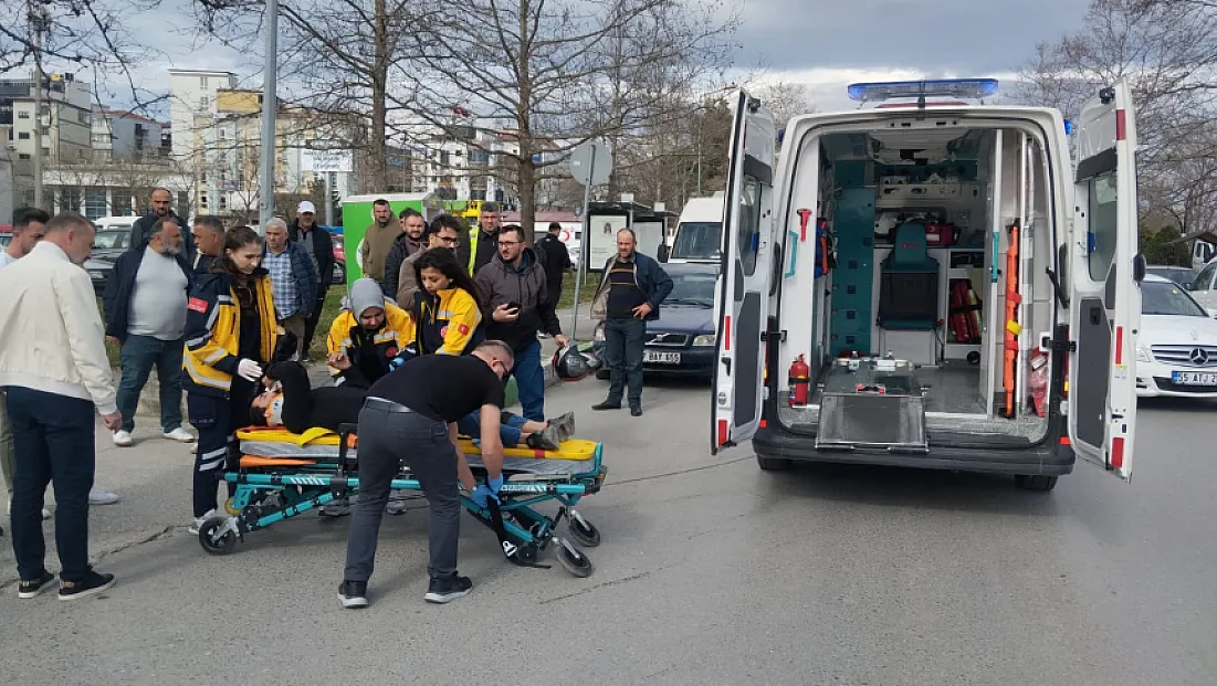 Çarşamba'da trafik kazası: 1 yaralı