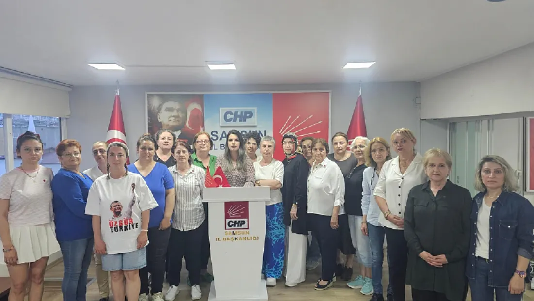 CHP'li Kadınlardan Samsun'da Dayanışma Nöbeti