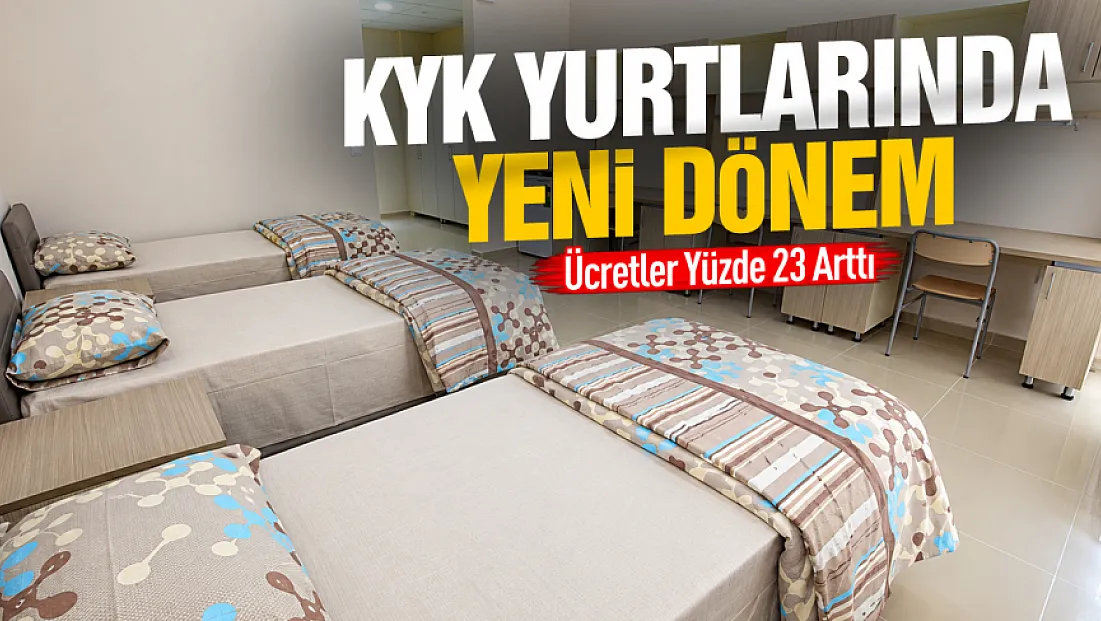 KYK yurt ücretlerinde yeni dönem