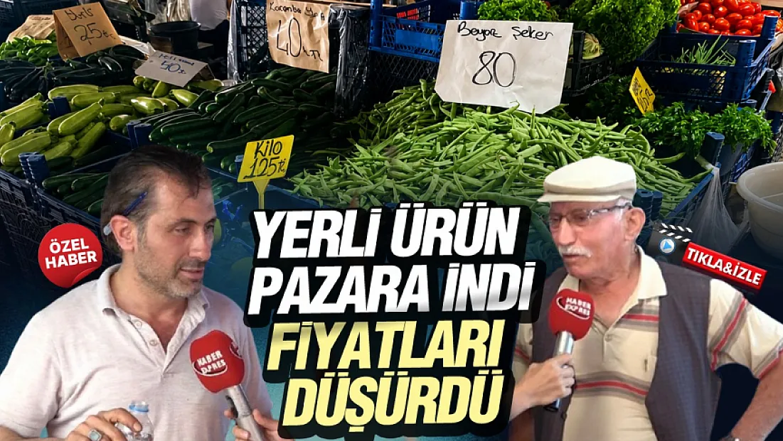 Samsun Çarşamba’da pazar yerli ürünlerle doldu