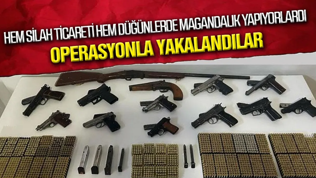 Samsun'da silah ticareti ve düğün magandalığı operasyonu