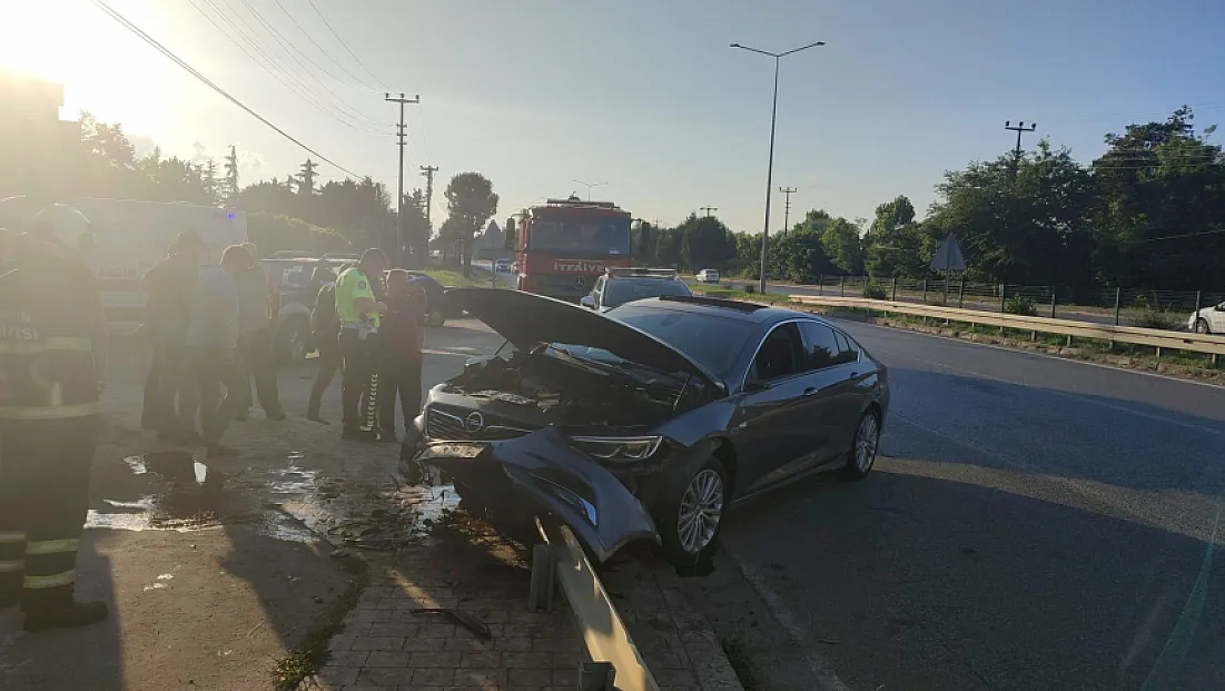 Samsun'da trafik kazasında 2 kişi hafif yaralandı