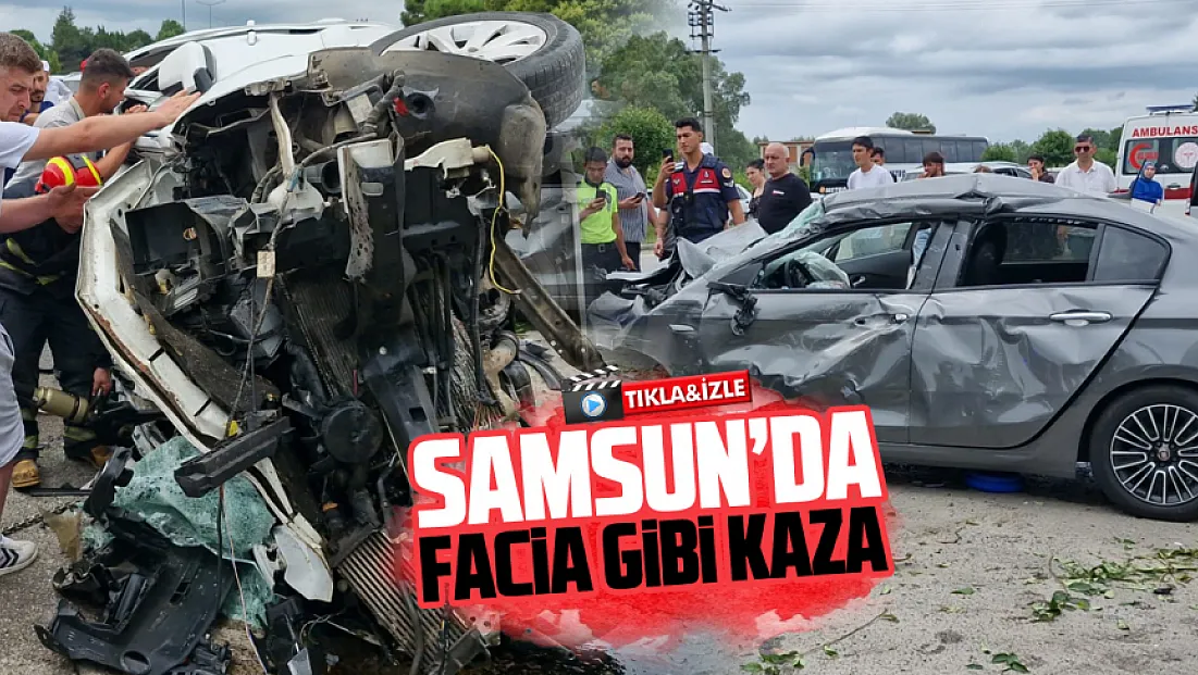 Terme’de trafik kazası: Çok sayıda yaralı var