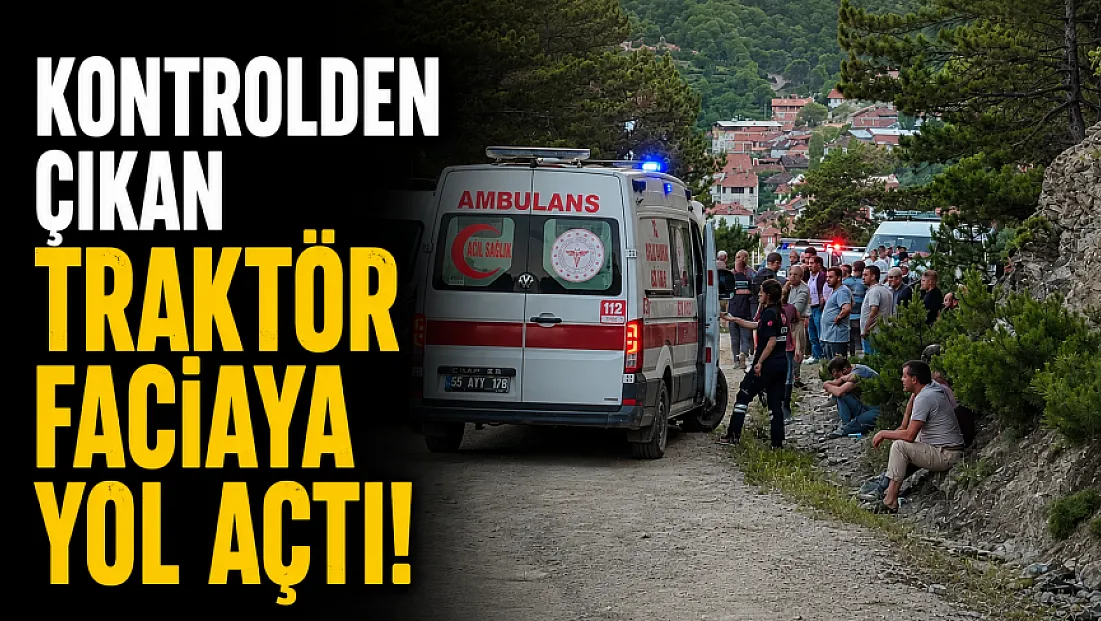 Traktör Uçuruma Yuvarlandı
