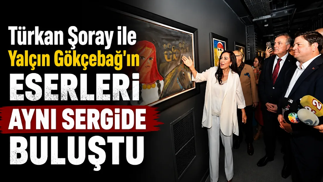 Türkan Şoray ile Yalçın Gökçebağ'ın eserleri aynı sergide sanatseverlerle buluştu