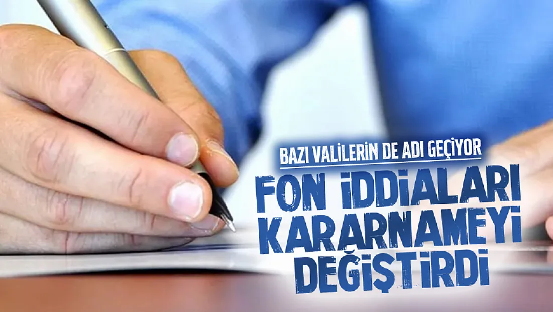 Valiler kararnamesinde fon depremi! Şamil Tayyar'dan dikkat çeken iddia