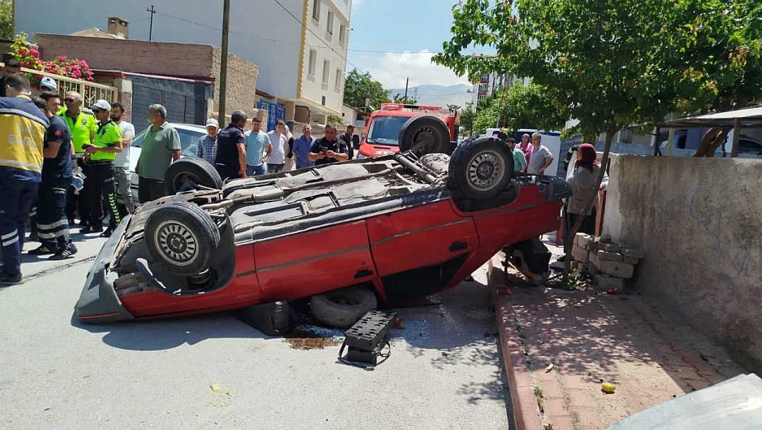 Niğde’de otomobil ters döndü: 1 yaralı