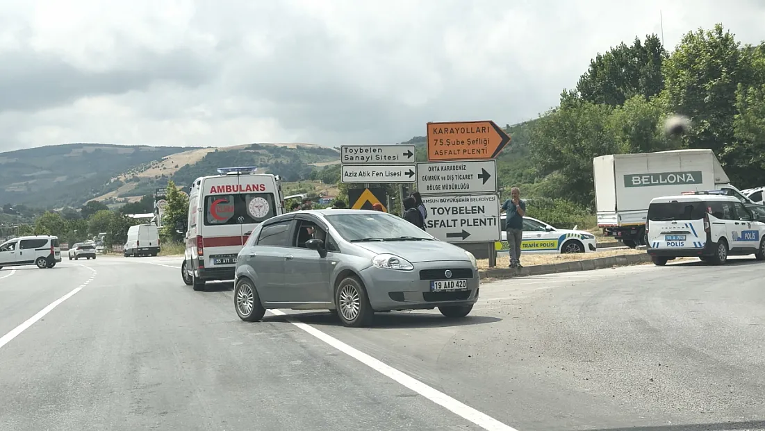 Samsun-Ankara Karayolunda Kaza: Bir Kişi Hastanelik Oldu