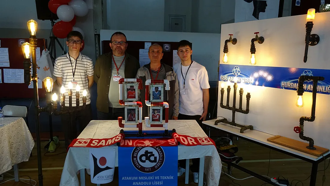 Samsunlu öğrencilerden geri dönüşüme yaratıcı dokunuş