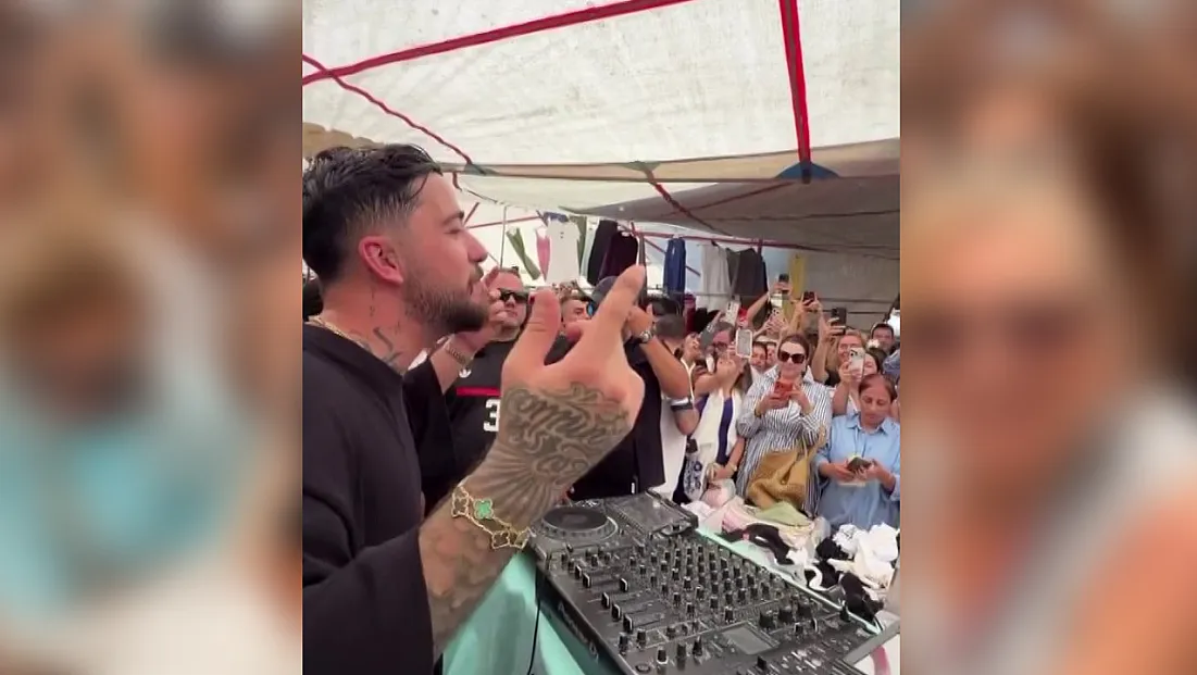 Ünlü DJ Mahmut Orhan tezgâhların arasında sahne aldı