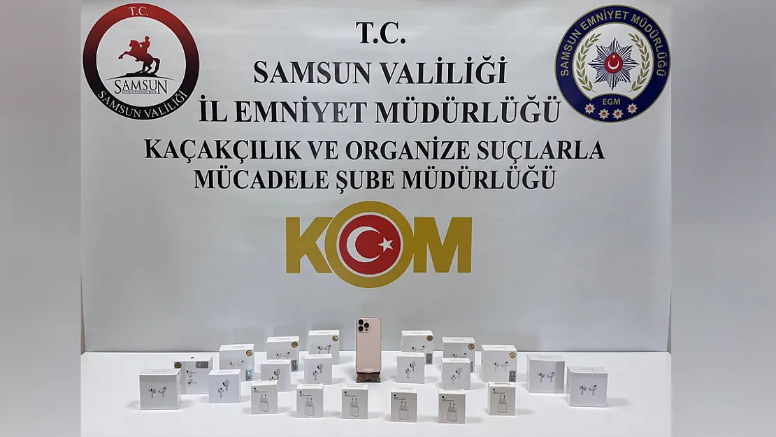 Samsun'da kaçak elektronik ürün operasyonu