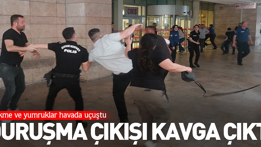 Duruşma çıkışı kavga çıktı
