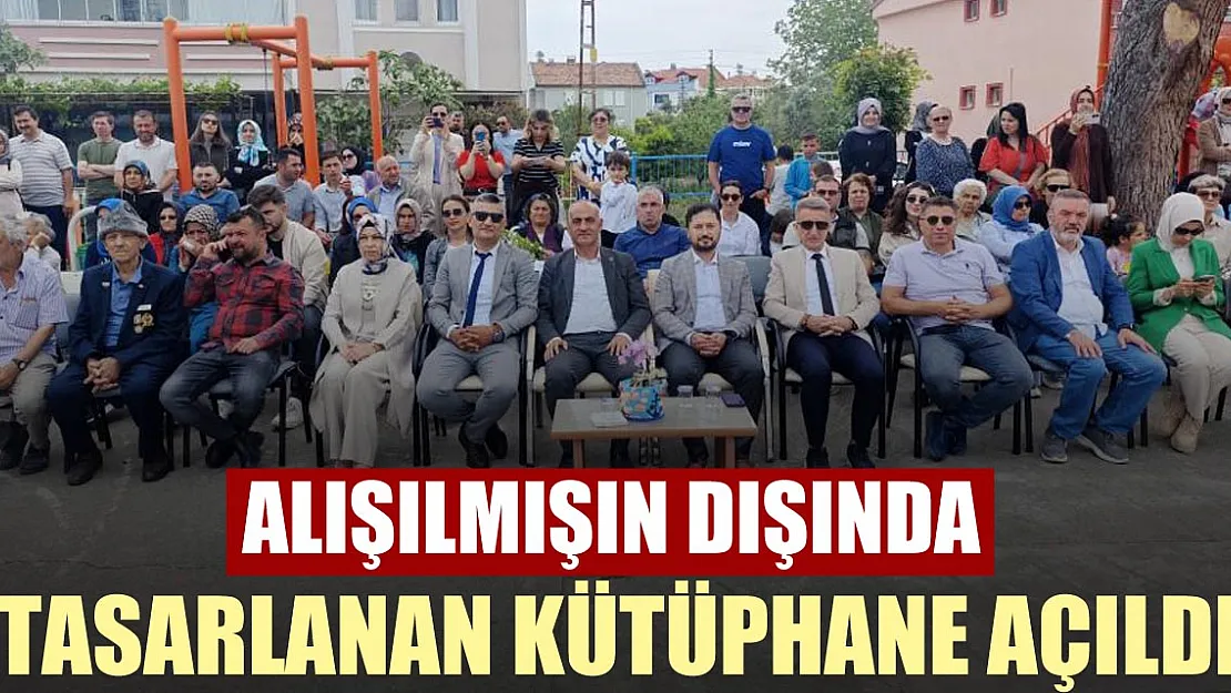 Alışılmışın dışında, tasarlanan kütüphane açıldı