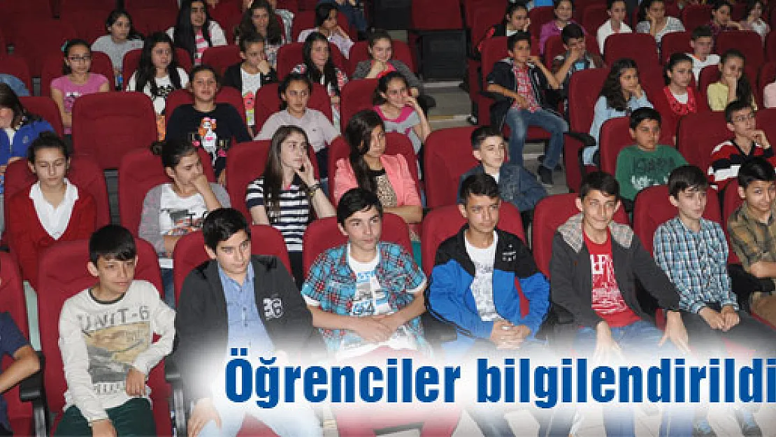 Öğrenciler bilgilendirildi