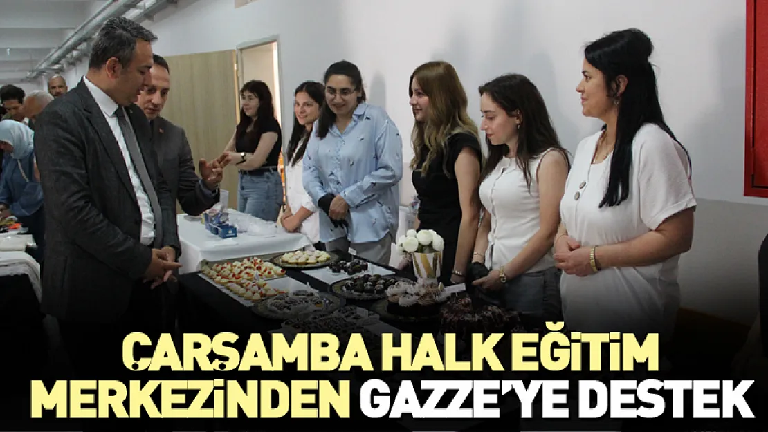 Çarşamba Halk Eğitim Merkezinden Gazze'ye destek