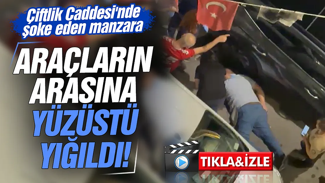 Çiftlik Caddesi'nde bir şahıs araçların arasında yüzüstü bulundu