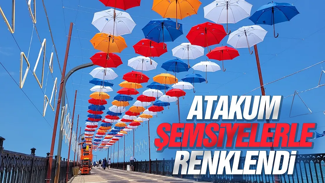 Çobanlı İskelesi renkli şemsiyelerle renklendi