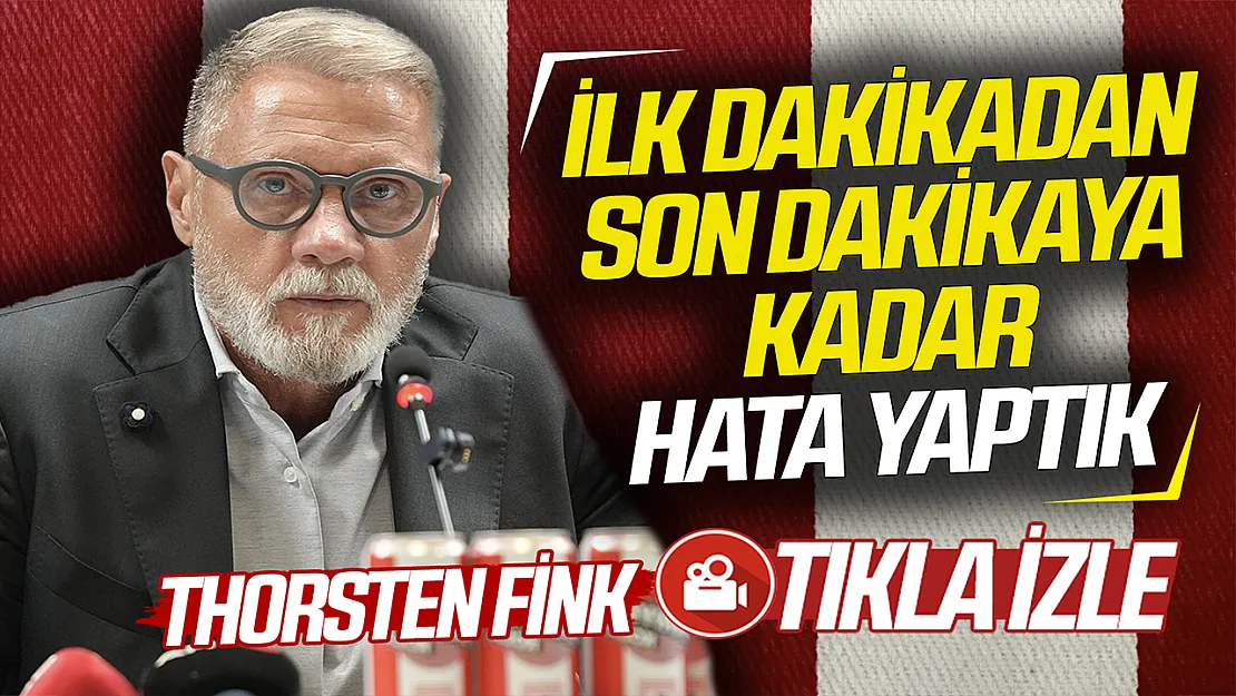 Fink'ten 5-1'lik yenilgi sonrası: 'Geldiğimden beri en zor günüm'