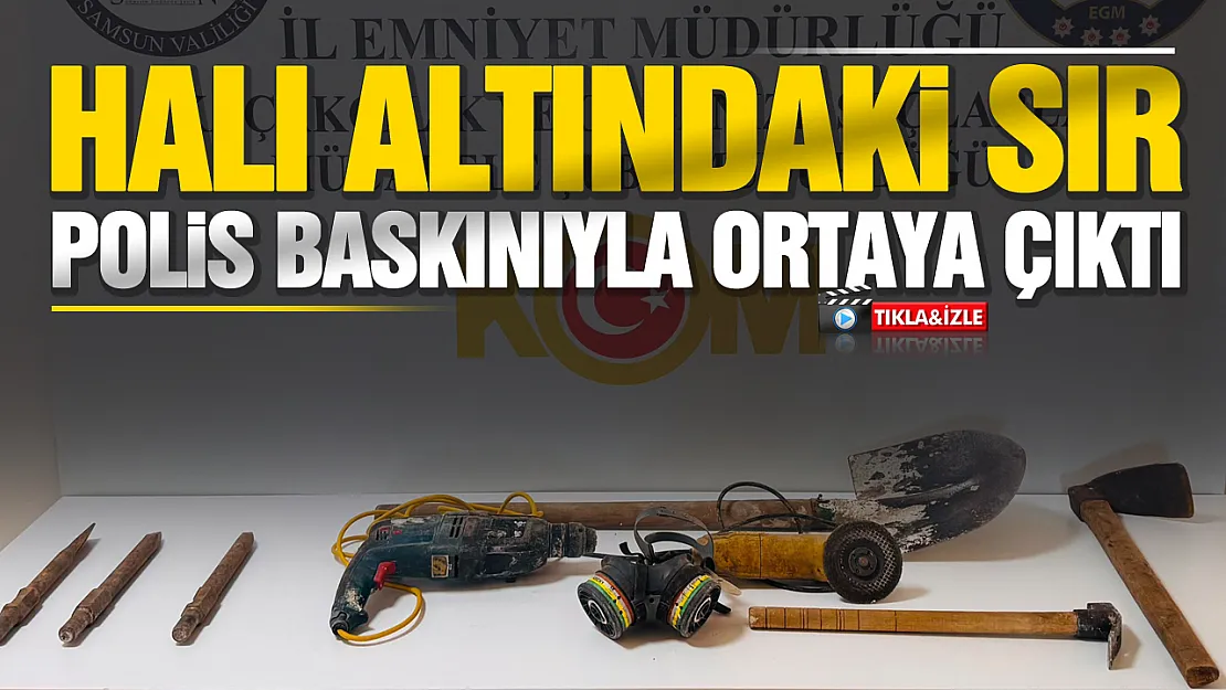 Halı Altındaki Gizli Geçit Kaçak Kazıya Çıktı