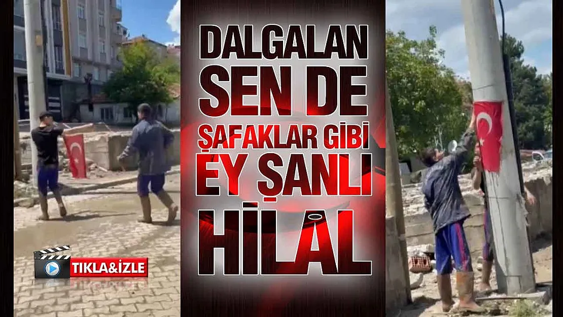 Havza'da jandarmanın bayrak hassasiyeti duygulandırdı