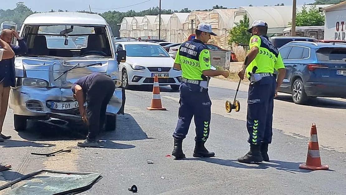 iznik'te trafik kazası: 1 yaralı