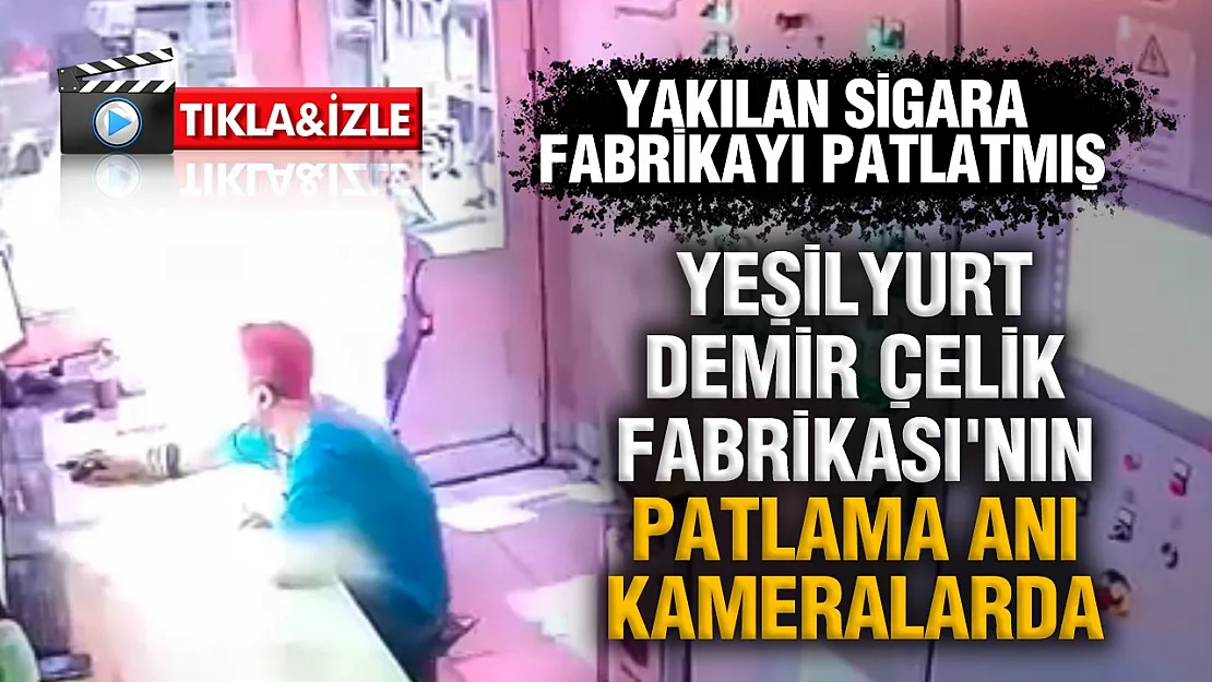 Kumanda odasında yakılan sigara patlamaya yol açtı