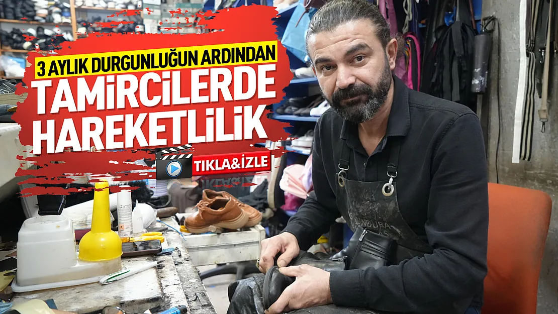 Okul sezonu ve yağışlar ayakkabı tamircilerine hareketlilik getirdi