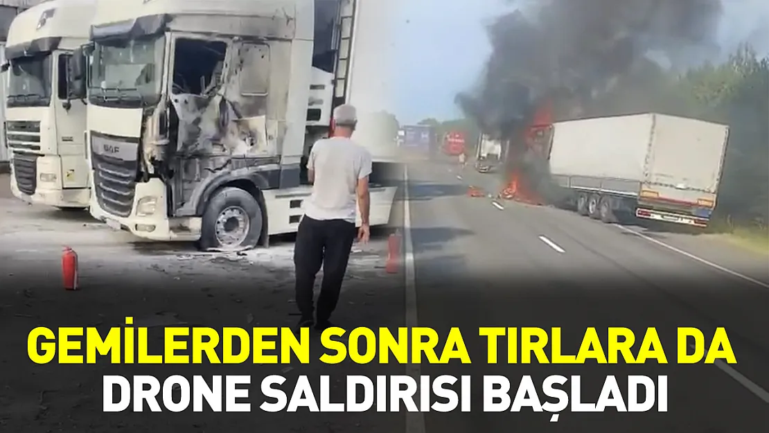 Rusya-Belarus sınırında dron saldırısı: Tır şoförleri dehşeti yaşadı