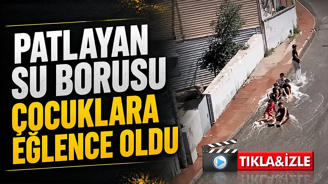 Samsun Canik'te çocukların sulu eğlencesi