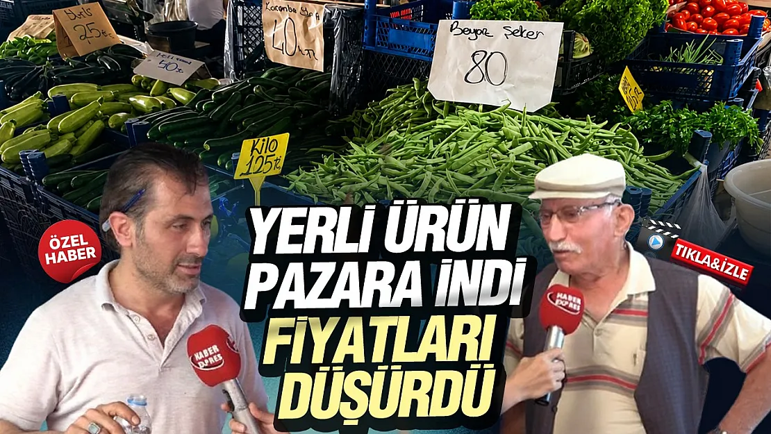 Samsun Çarşamba'da pazar yerli ürünlerle doldu