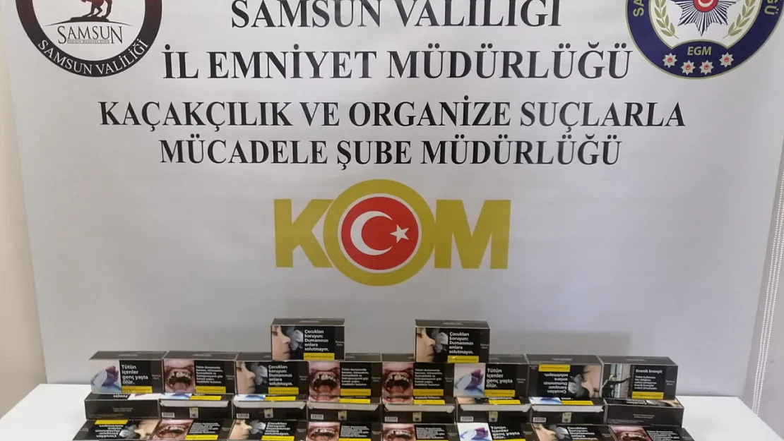 Samsun'da kaçakçılık operasyonu