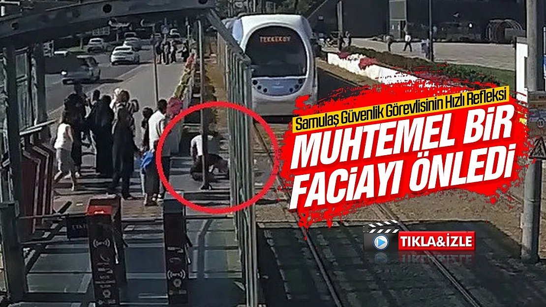 Samsun'da kahraman güvenlik görevlisi faciayı önledi