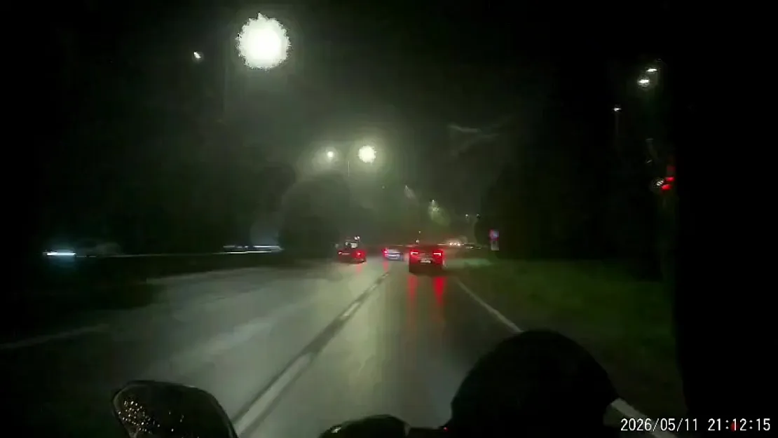 Samsun'da karayolunda ışıklar ritim tuttu