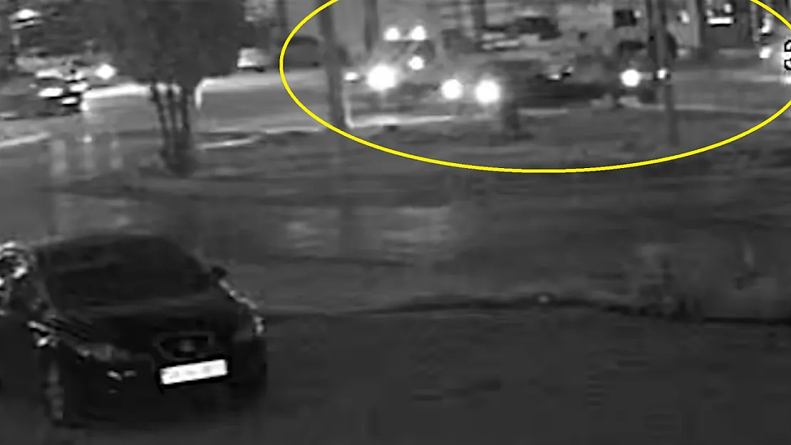 Samsun'da kaza anı güvenlik kamerasına yansıdı