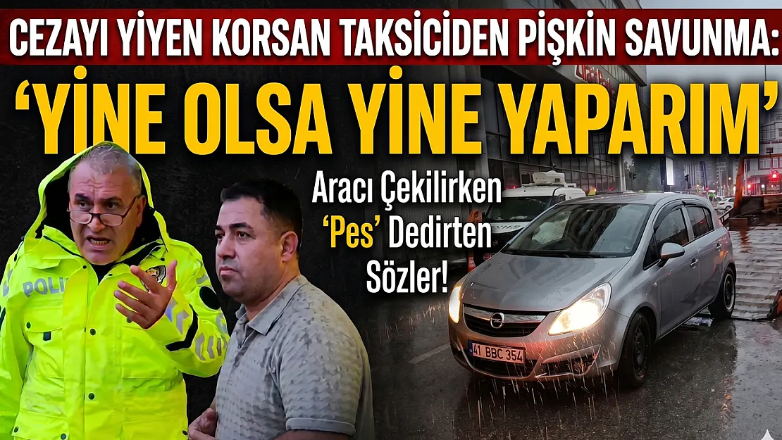 Samsun'da korsan taksicilere 100 Bin TL Ceza