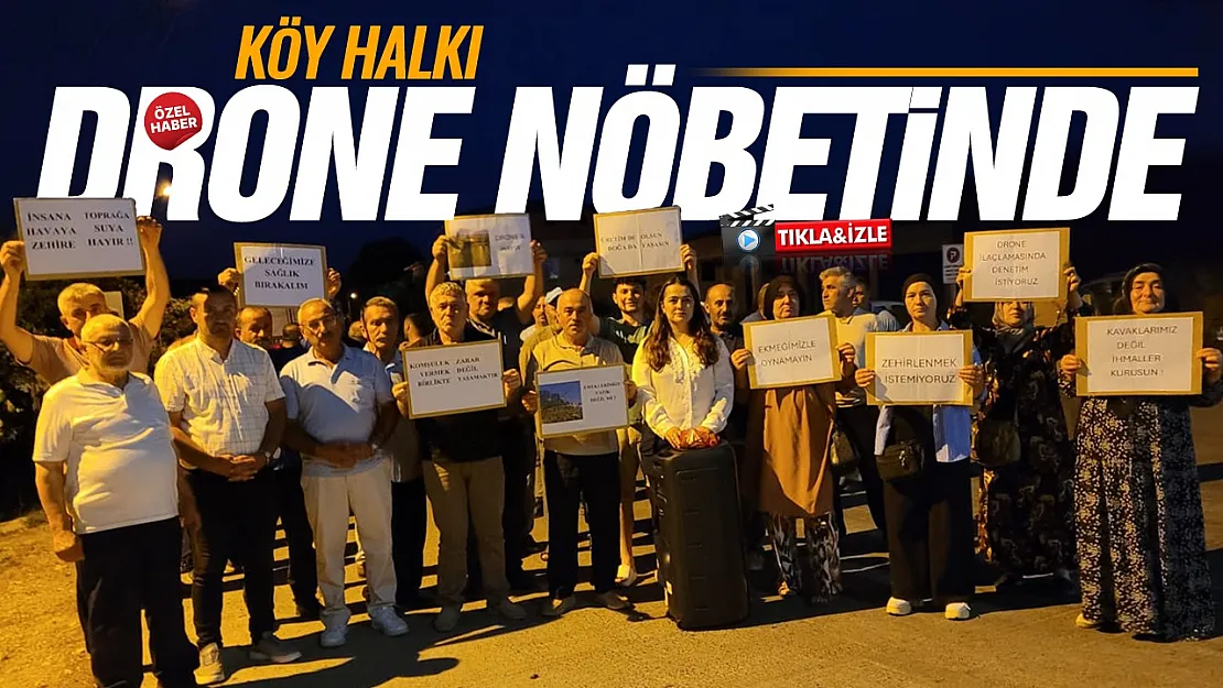 Samsun'da Yalı ve Çınarlık Mahallelerinde 'drone ile ilaçlama' gerilimi