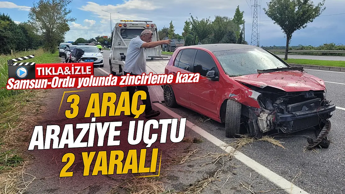 Samsun-Ordu yolunda zincirleme kaza