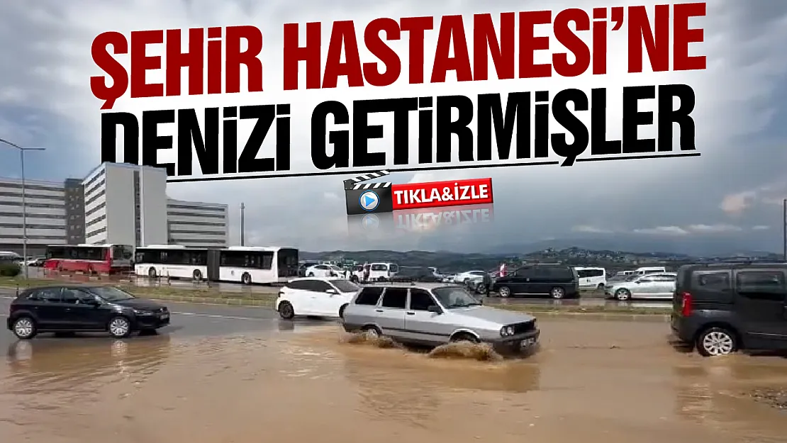 Samsun Şehir Hastanesini deniz vurdu