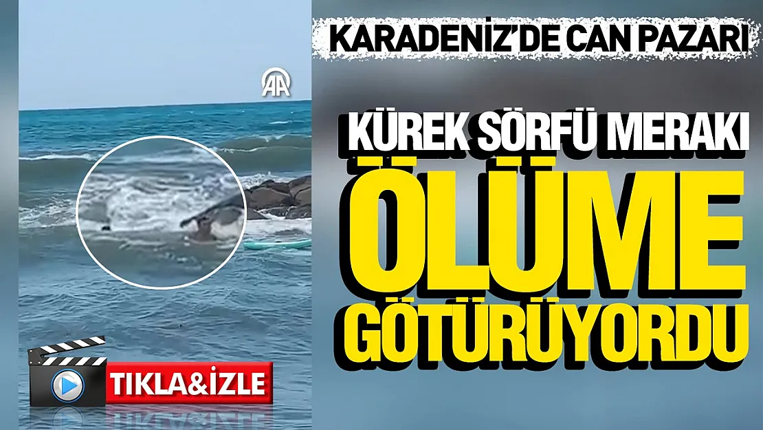 Samsun Yakakent'te kürek sörfü yapan gençler akıntıya kapıldı
