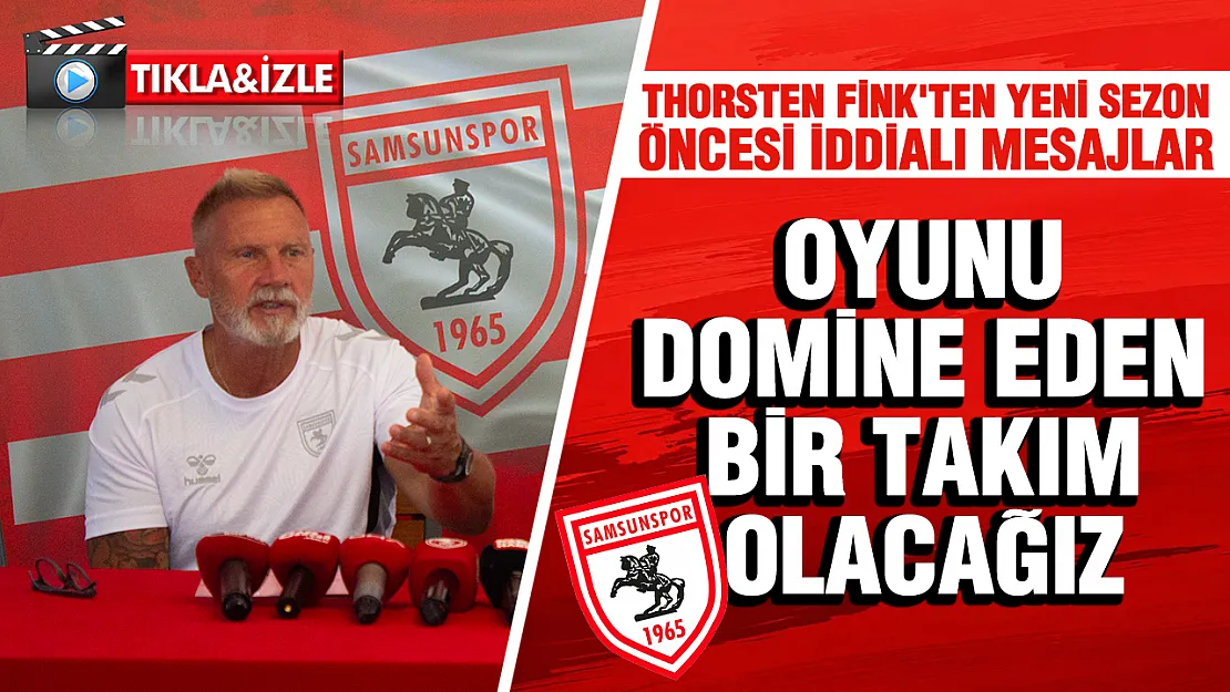 Samsunspor Teknik Direktörü Thorsten Fink basın toplantısı düzenledi