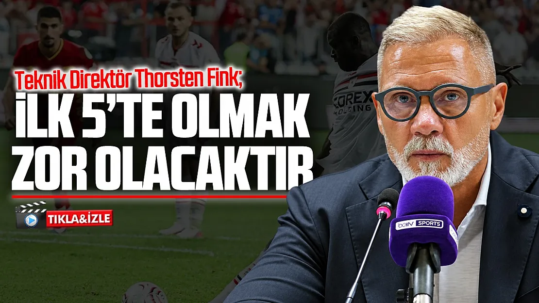 Thorsten Fink, 'İlk maçımızda çok fazla hata yaptık'