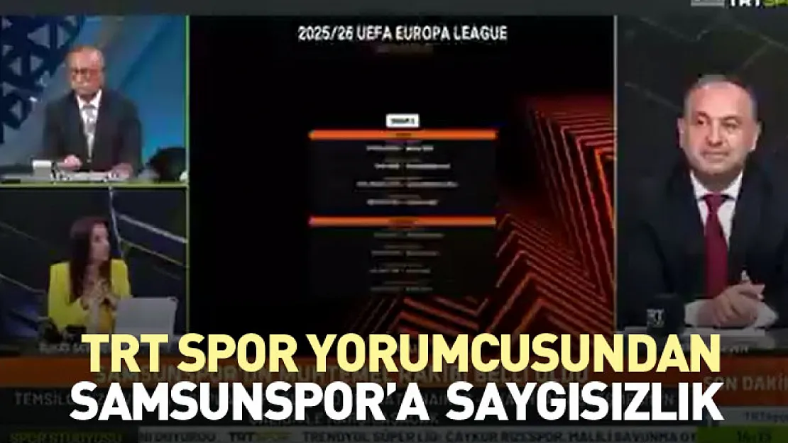 TRT Spor yorumcusundan Samsunspor'a  saygısızlık