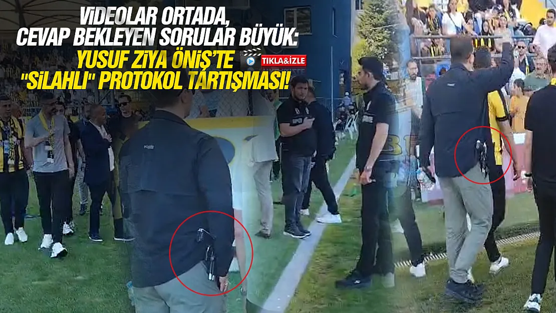 Bitlisspor - Çarşambaspor karşılaşmasında silahlı gövde gösterisi