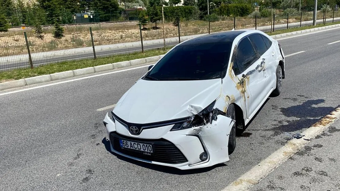 Yozgat'ta trafik kazası : 2 yaralı