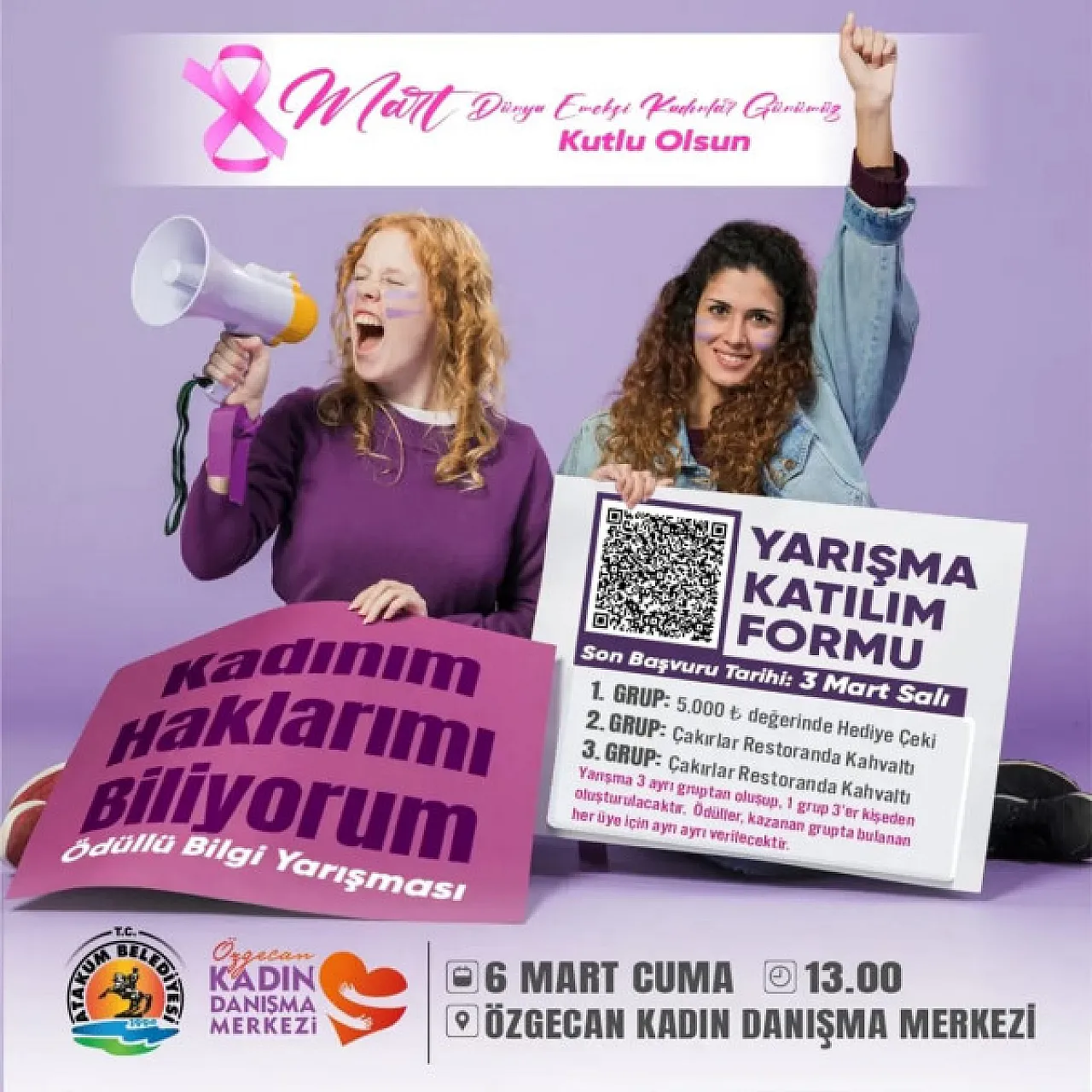 Atakum'da 8 Mart haftası yarın başlıyor
