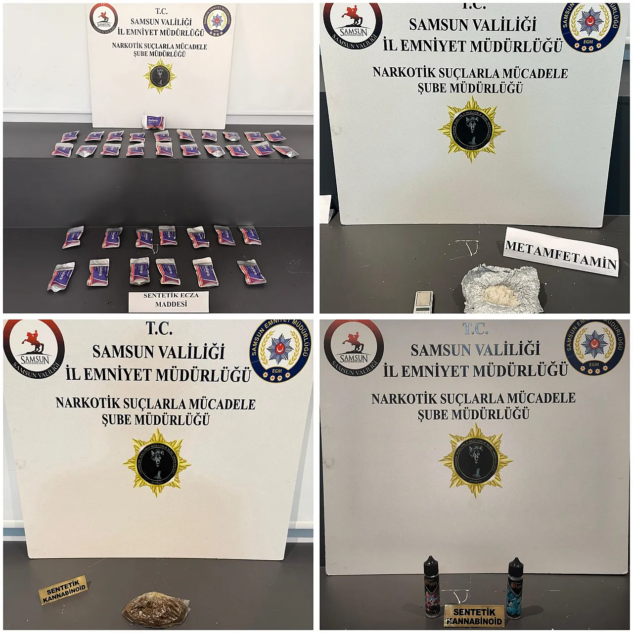 Samsun'da 2 ilçede uyuşturucu operasyonu