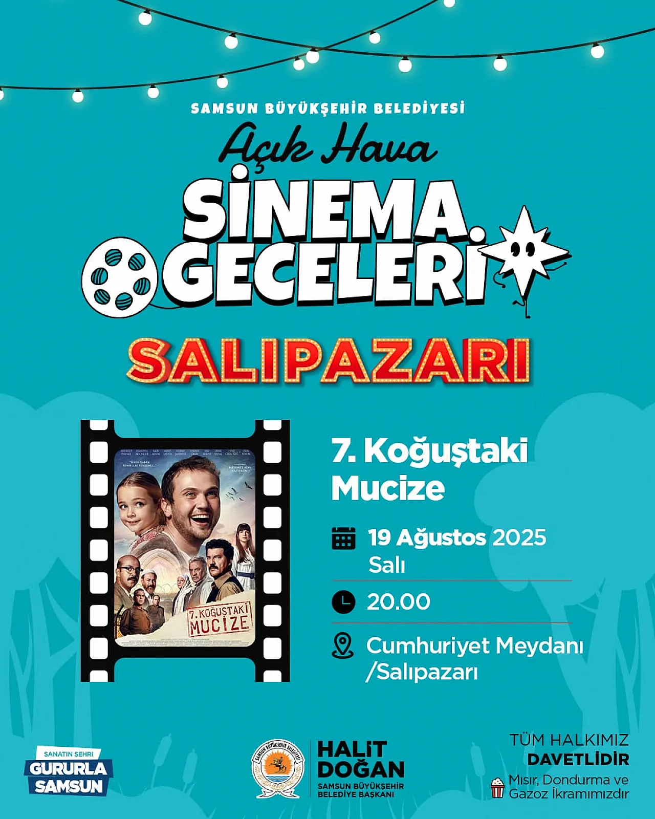 Salıpazarı'nda Açık Havada Sinema Keyfi